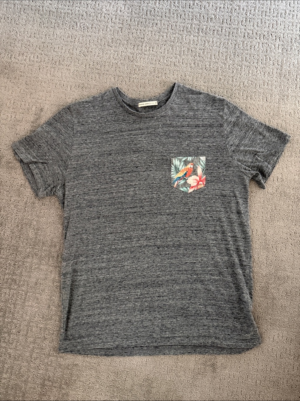 Marine Layer Gray Re-Spun Crewneck Tee